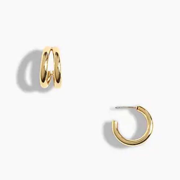 J. Crew Three Tube Hoop Earrings